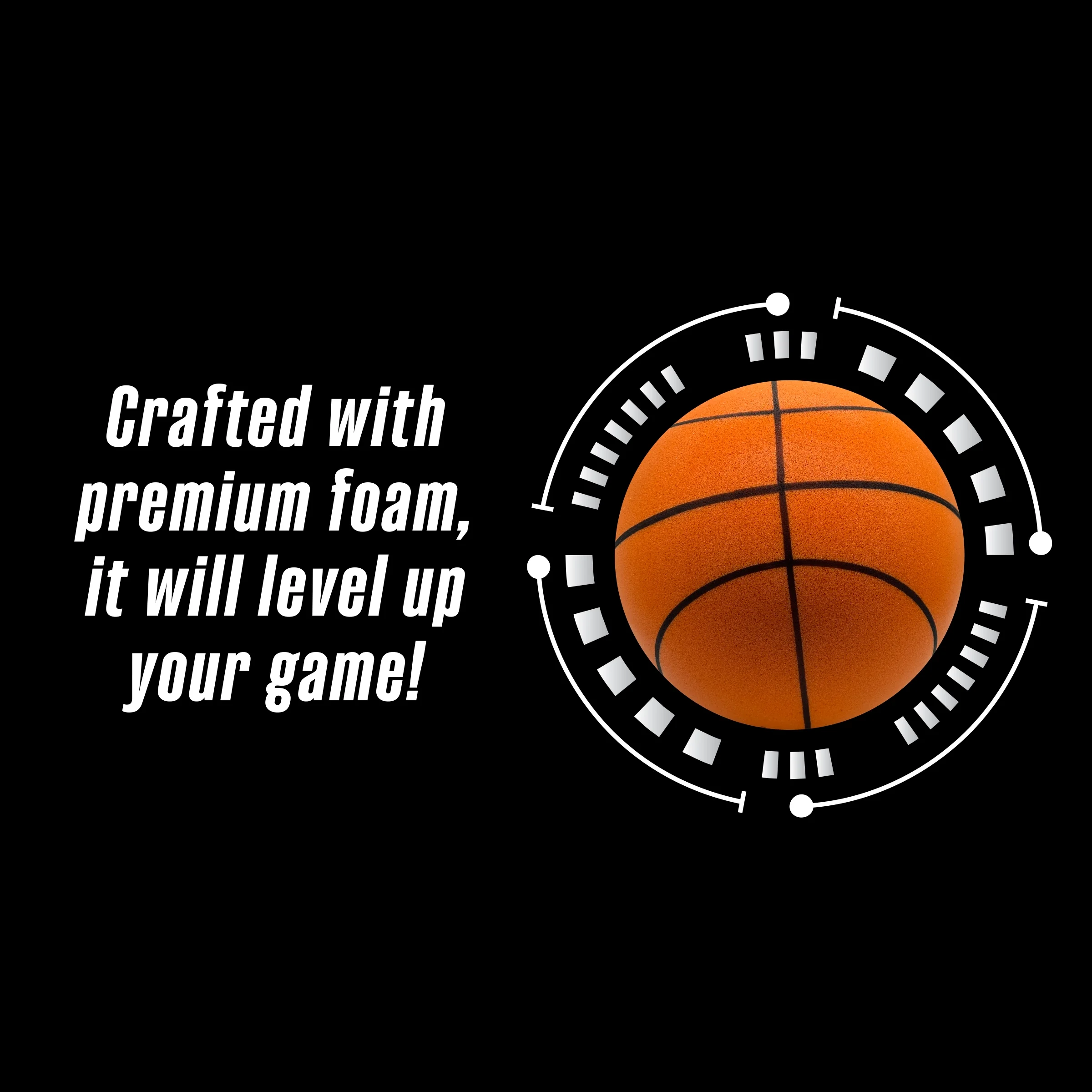 Supreme Silent Hoops Standard Size Indoor Basketball by Silent Hoops, Ages 3+