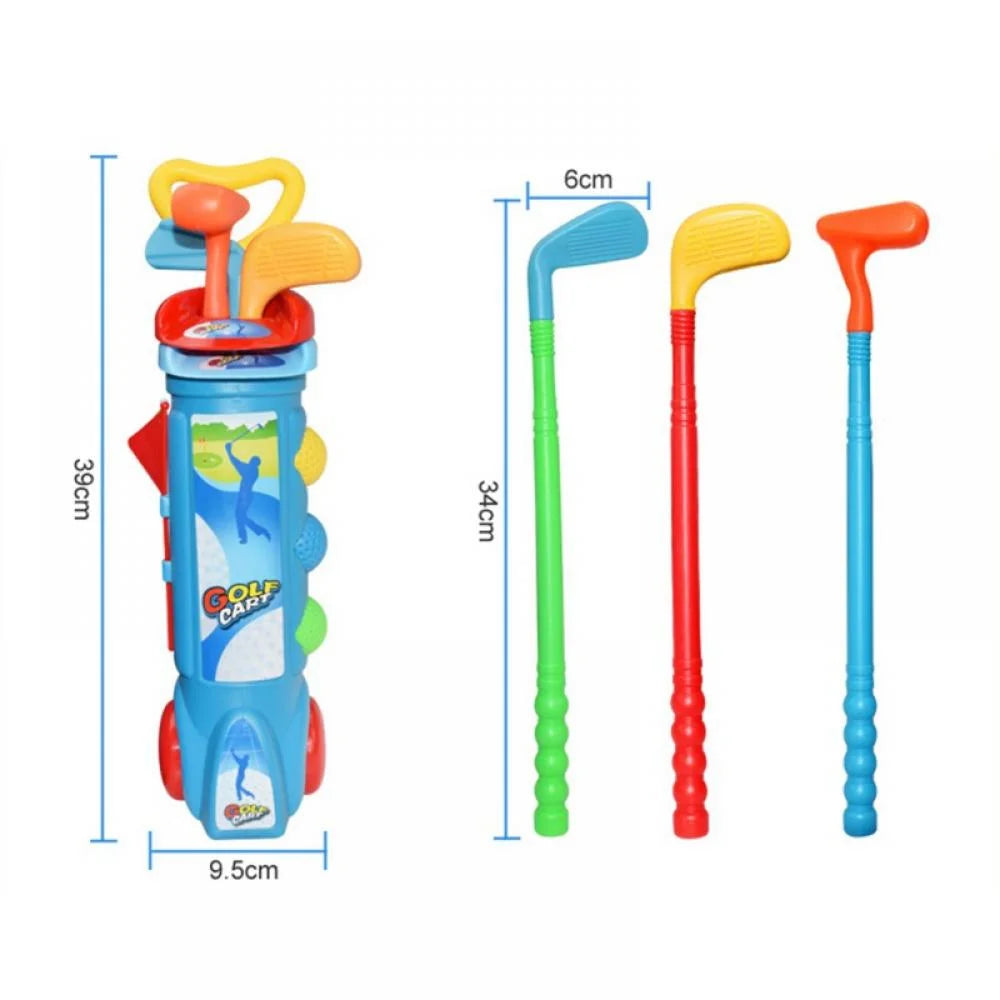 Kids Golf Club Set - Toddler Golf Ball Game Play Set Sports Toys Gift for Boys Girls 3 4 5 6 Year Old (Blue)